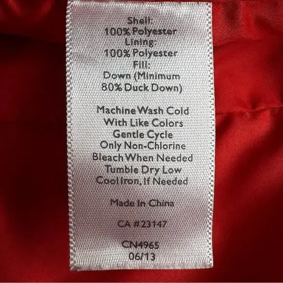 Talbots Petites Quilted Chevron Down Puffer Vest Women's MP Zip Snaps Pockets - Picture 8 of 9